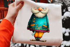 Whimsical Christmas Santa Clipart PNG Product Image 2