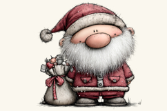 Whimsical Christmas Santa Clipart Product Image 2