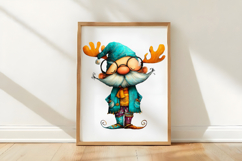 Whimsical Christmas Santa Clipart PNG Product Image 3