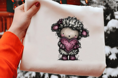 Whimsical Christmas Sheep Clipart Product Image 2