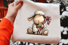 Whimsical Christmas Sheep Clipart Product Image 2