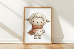 Whimsical Christmas Sheep Clipart Product Image 3