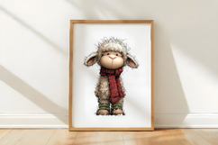 Whimsical Christmas Sheep Clipart Product Image 3