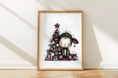 Whimsical Christmas Sheep Clipart Product Image 3