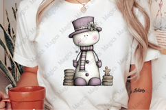 Whimsical Christmas Snowman Clipart Product Image 2