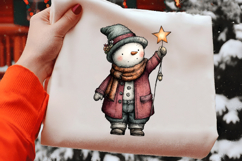 Whimsical Christmas Snowman Clipart Product Image 2