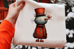 Whimsical Christmas Snowman Clipart Product Image 2