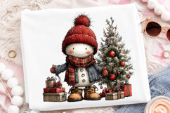 Whimsical Christmas Snowman Clipart Product Image 2
