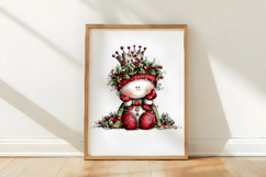 Whimsical Christmas Cute Snowman Clipart Product Image 3