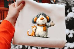 Whimsical Christmas Snowman Clipart Product Image 2