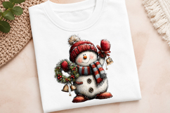 Whimsical Christmas Snowman Clipart Product Image 3