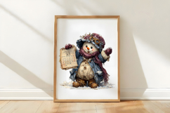 Whimsical Christmas Snowman Clipart Product Image 3