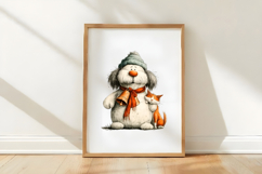 Whimsical Christmas Snowman Clipart Product Image 3