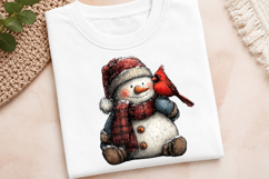 Whimsical Christmas Snowman Clipart Product Image 3