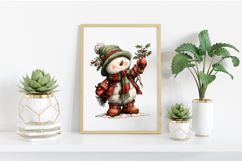 Whimsical Christmas Snowman PNG Product Image 2