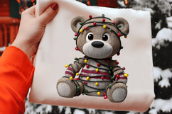 Whimsical Christmas Teddy Bear Clipart Product Image 2