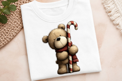 Whimsical Christmas Teddy Bear Clipart Product Image 3