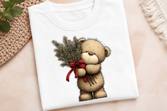 Whimsical Christmas Teddy Bear Clipart Product Image 3