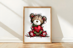 Whimsical Christmas Cute Teddy Bear Clipart Product Image 3