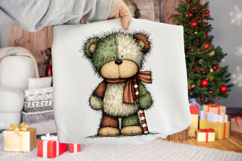 Whimsical Christmas Teddy Clipart Product Image 2