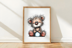 Whimsical Christmas Teddy Clipart Product Image 3