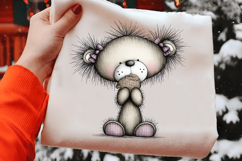 Whimsical Christmas Teddy Clipart Product Image 2