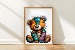 Whimsical Christmas Teddy Clipart PNG Product Image 3