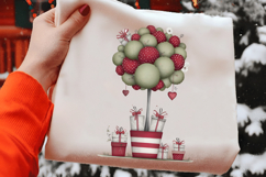 Whimsical Christmas Topiary Trees Clipart Product Image 2