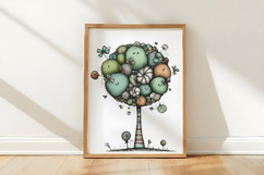 Whimsical Christmas Topiary Trees Clipart Product Image 3