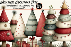 Whimsical Christmas Tree Clipart Product Image 1
