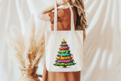 Whimsical Christmas Tree Clipart Sublimation Product Image 3