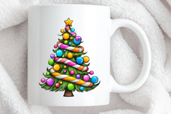 Whimsical Christmas Tree Clipart Sublimation Product Image 4