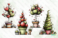 Whimsical Christmas Tree Clipart Product Image 1