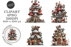 Whimsical Christmas Tree Clipart Product Image 1