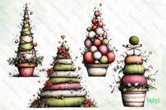 Whimsical Christmas Tree Clipart Product Image 1