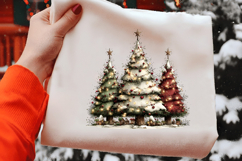 Whimsical Christmas Trees Clipart Product Image 2