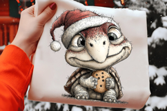 Whimsical Christmas Turtle Clipart Product Image 2