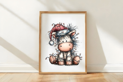 Whimsical Christmas Unicorn Clipart Product Image 3