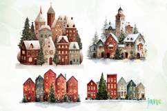 Whimsical Christmas Village Sublimation Product Image 1