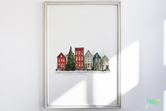 Whimsical Christmas Village Sublimation Product Image 3