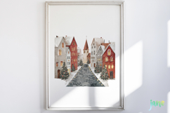 Whimsical Christmas Village Sublimation Product Image 3