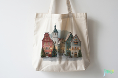 Whimsical Christmas Village Sublimation Product Image 4