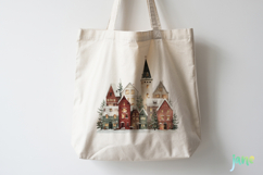 Whimsical Christmas Village Sublimation Product Image 3