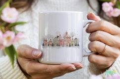Whimsical Christmas Village Sublimation Product Image 5