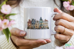 Whimsical Christmas Village Sublimation Product Image 4