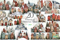 Whimsical Christmas Village Sublimation Product Image 1