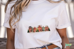 Whimsical Christmas Village Sublimation Product Image 2