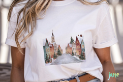 Whimsical Christmas Village Sublimation Product Image 5