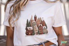 Whimsical Christmas Village Sublimation Product Image 5