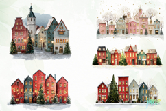Whimsical Christmas Village Sublimation Product Image 3